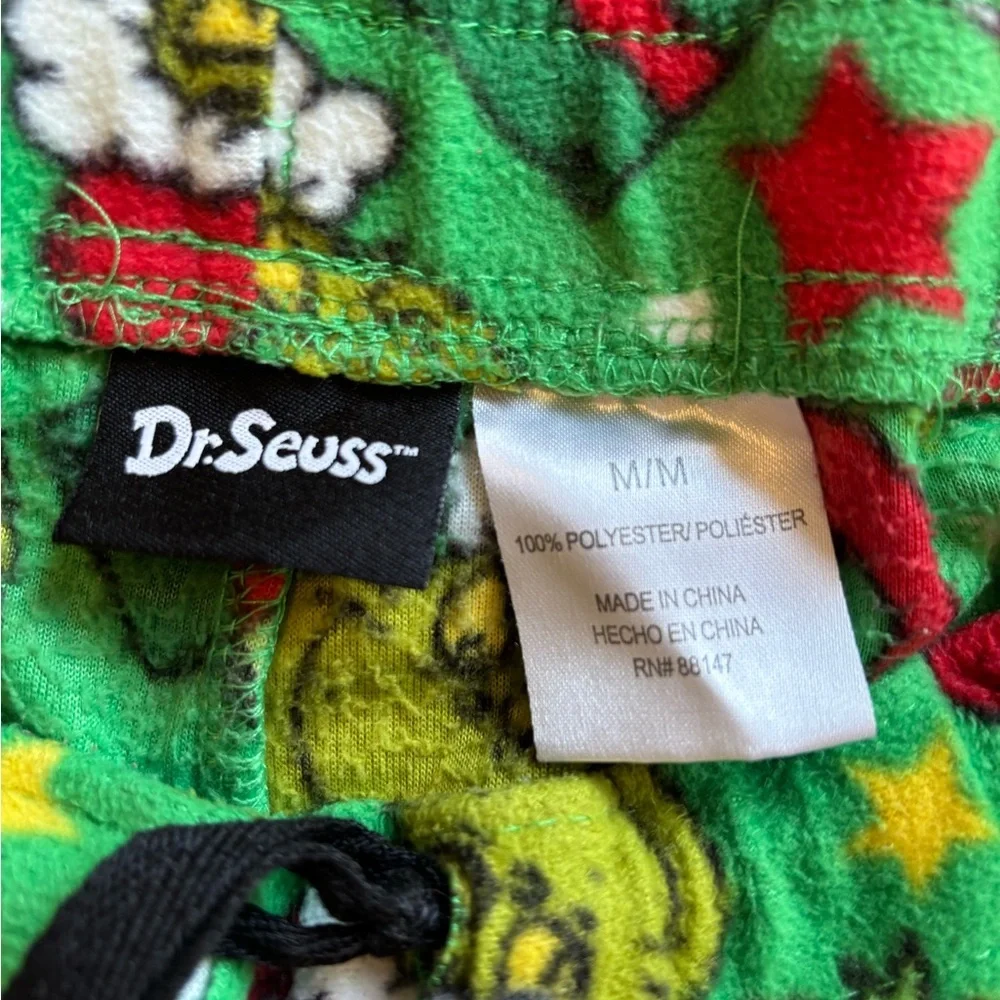 Dr. Seuss Grinch Festive Green and Red Pajama Pants